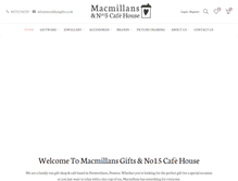 Tablet Screenshot of macmillansgifts.co.uk